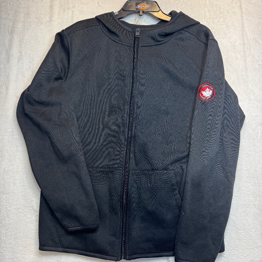 Canada Weathergear Hoodie Womens Size Small Black Performace Fleece lined